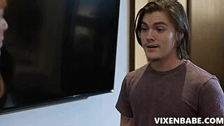 curious stepson, does stepmom help with riding?