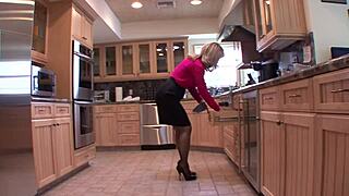 Mature Cougar Licks Sexy Cute Girl's Wet Pussy.