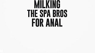 i'm jane wilde milking the spa bros with my anal skills