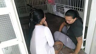 After Work, Time To Fuck! Colombian Milf Gets Anal Outdoors!