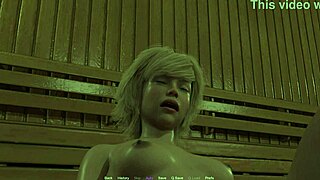 They play hot sauna lesbian threesome