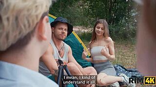 swap wives mutual rimming and anal fuck in forest