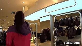 exceptional czech chick feels tempted in the shopping centre and gets passionately shagged in pov