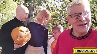 Pumpkin Crushed Cum Slave Dollys Vengeful Gangbang For Porno Dan