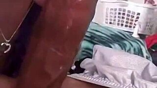 White girl sucks big indian cock