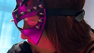 redhead seduces in lingerie