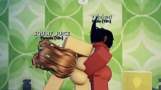 a creamy anal experience in the roblox condo.