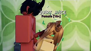 a creamy anal experience in the roblox condo.