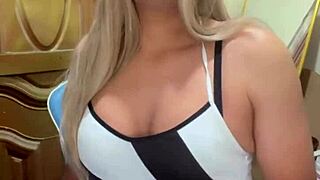 Beautiful trans schoolgirl with huge tits