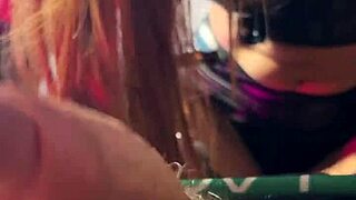 redhead seduces in lingerie