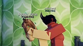 a creamy anal experience in the roblox condo.