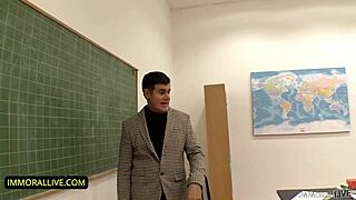 behind the scenes, francesca dicaprio says, 'let's do this rough sex exam live'