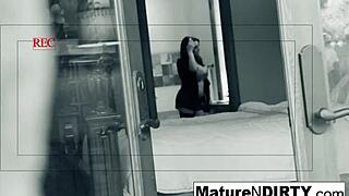 Brunette Milf Secretly Recorded Masturbating And Fucking