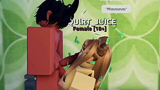 a creamy anal experience in the roblox condo.