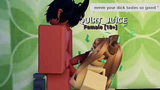 a creamy anal experience in the roblox condo.