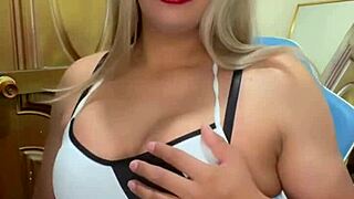 Beautiful trans schoolgirl with huge tits