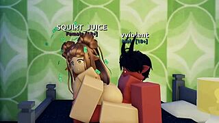 a creamy anal experience in the roblox condo.