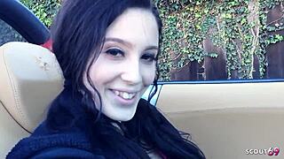 Black-Haired Teen Picked Up By Older Guy