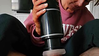 Amateur Wife Uses Masterbator On Horny Neighbor!