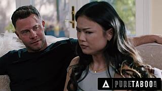 pure taboo lulu chu shocked by bdsm sex tape from neighbors seth gamble and kimmy kimm