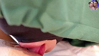 Evil horny housewife screams as pussy gets licked