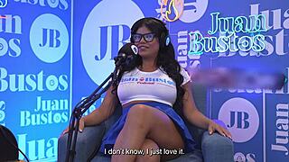 Is this giant-titted latina rosxanagutierrez ready for the fuck machine's relentless penetration on juan bustos podcast?