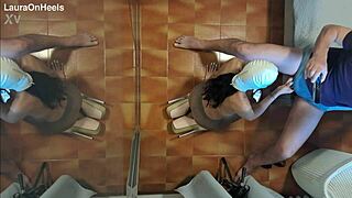 Latina milf deepthroats in nylons