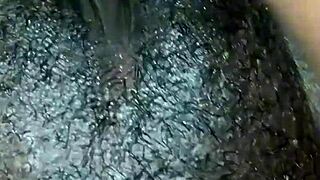 black babe fingers her wet pussy in late night solo masturbation session