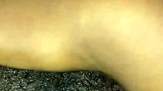 black babe fingers her wet pussy in late night solo masturbation session