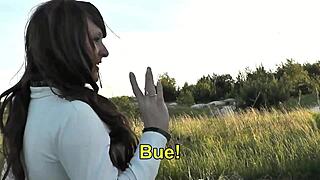 Passerby cums in milf's panties!