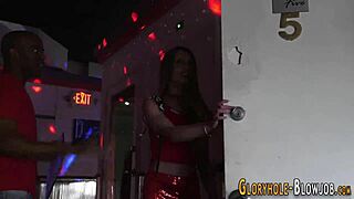 teenager sucks fat dick at gloryhole