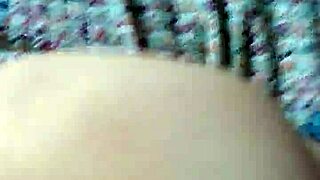 Big booty receives cum in the morning