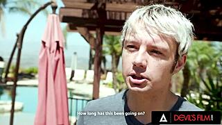 cuckold watches naughty girl fuck fuckbuddy