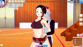 Cheerleader Maria Takes Guy To Gym For Workout