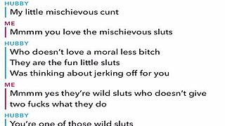 sexting while cuckolding husband on snap chat