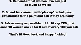 Bored wife creates homemade video with husband.