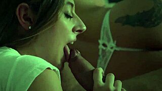 beautiful 18 year old gives world class blowjob to stepdad