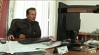 She Came To The Office To Her Boss So They Could Have Great Anal Sex