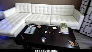 Step Dad Grabs Stepdaughters Ass During Floor Cleaning