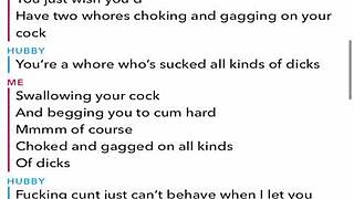 sexting while cuckolding husband on snap chat