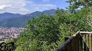 back from the trip, i oil up my boyfriend's big caucasian cock