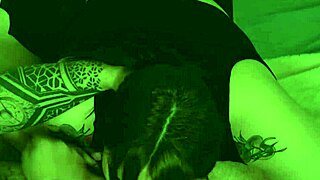 a sweet strawberry drools during a creamy blowjob