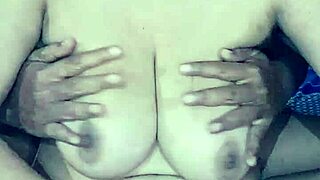 Desi Indian Wife Presses Big Boobs While Fingering Her Hairy Pussy And Ass Hole