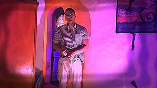 Muscular Bodybuilder Strokes Monster Cock Slowly.