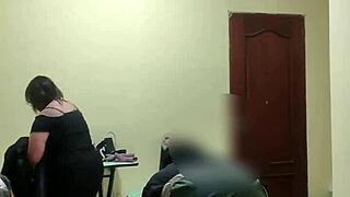 oh man, harassing the maid with rough sex!