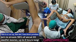 genesis has her first gyno exam backstage