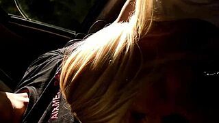 Spanish Beauty Stefanni Tarrago's Car Fuck With French Monster Cock And Natural Tits.