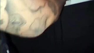 Redhead wife punished with cocks at swing club, then cuckold fucks her bareback at home.