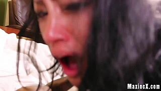 Oriental Cleaning Lady Maxine X Milks A Hard Cock With Her Tight Butt