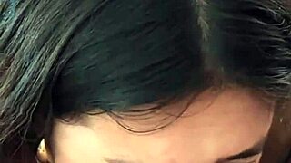 horny 18yo brunette sucking balls deep, petite latina with big tits deepthroating and rimming